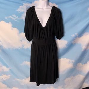 XX3- Black Scoop-Neck Dress